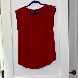 Red Jcrew sleeveless Blouse